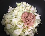 キャベツとツナの和風パスタ作り方2写真