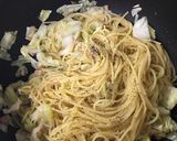 キャベツとツナの和風パスタ作り方4写真
