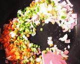 色どりが綺麗なチャーハン♡作り方2写真