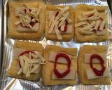 油揚げと餅でピザ作り方3写真