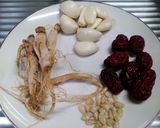 参鶏湯★丸鶏で本格薬膳作り方4写真