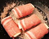 昨日の!冷ややっこで、肉巻き作り方2写真