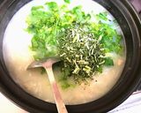 茅の舎だしで作る鶏肉入り七草がゆ作り方5写真