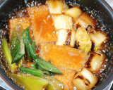 絹揚げと白ネギのこっくり煮。作り方4写真