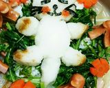 七草粥を楽しく♡大根おろしアート作り方7写真