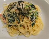 漢飯!ほうれん草明太子クリームパスタ作り方7写真