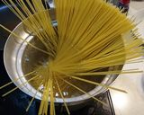漢飯!ほうれん草明太子クリームパスタ作り方1写真