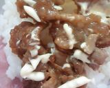 豚こま切れで肉おむすび(*^^*)作り方3写真
