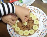 小学生と作る、チョコバナナホールケーキ作り方3写真