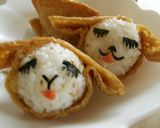 いなり寿司でひつじさん（キャラ弁）作り方5写真