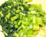 美味しい♪炒り卵入り野沢菜の油炒め作り方1写真