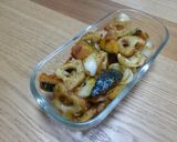 根菜（蓮根・牛蒡・ゆり根）の甘辛黒酢揚げ作り方11写真