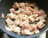 赤ピーマンとパンチェッタのパスタ作り方3写真