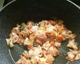 赤ピーマンとパンチェッタのパスタ作り方4写真