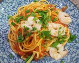 赤ピーマンとパンチェッタのパスタ作り方7写真