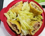 かぶり付け！油揚げでジューシー餃子作り方2写真