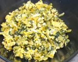 美味しい♪炒り卵入り野沢菜の油炒め作り方7写真