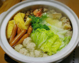 ◆揚げ餅入り♪鶏塩だしのゆず胡椒鍋◆作り方6写真