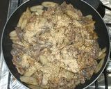 牛肉とごぼうとこんにゃくの白ゴマ味噌煮作り方13写真