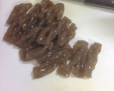 里芋と蒟蒻と豚肉と玉ねぎと人参の煮物作り方3写真