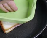 高菜漬けとハムチーズのホットサンド作り方2写真