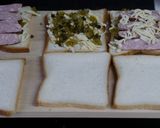 高菜漬けとハムチーズのホットサンド作り方1写真
