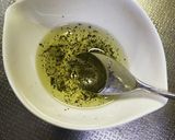 お刺身サーモン～岩塩バジルのソース作り方1写真