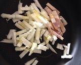 白菜とベーコンのペペロンチーノ作り方3写真