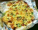 おもち消費！トースターで照り焼きお餅ピザ作り方7写真