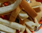 材料二つ！サックサク！パン耳救済♡作り方1写真