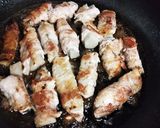 ゴボウの豚肉巻き～照り焼き風作り方4写真