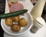 休日の作り置き　ポテトサラダ作り方1写真