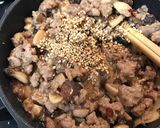 簡単万能♡椎茸と挽肉の和風ブルスケッタ作り方3写真