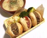 簡単万能♡椎茸と挽肉の和風ブルスケッタ作り方5写真