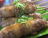 甘辛タレの肉巻きおにぎり棒作り方10写真