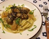 お正月料理リメイク★数の子入り牡蠣パスタ作り方4写真