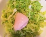 餅アレンジ＊キャベツボールのケチャップ味作り方3写真