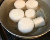 柚子味噌と九条葱で食べる大根のおでん作り方1写真