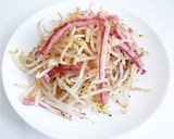 もやしとハムのブラックペッパー炒め作り方5写真