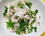 ☆えごま油で☆ささみ水菜のサラダ作り方4写真
