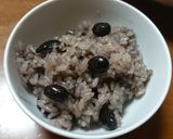 簡単！炊飯器で黒豆おこわ作り方4写真