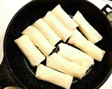 あっさり♡釜揚げしらすとネギの焼き春巻き作り方7写真