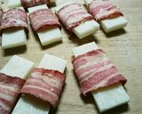 揚げ焼きもちベーコン作り方2写真