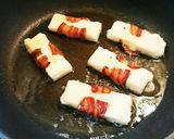 揚げ焼きもちベーコン作り方4写真