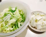 白菜とひき肉de簡単どんぶり作り方1写真