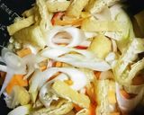余ったお餅で!おこわ風カニ缶炊き込みご飯作り方2写真