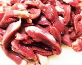 鳥ハートのさっぱりポン酢和え作り方1写真