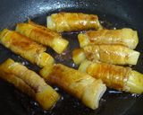 10分で完成！照り焼き味♪お餅の豚肉巻き作り方7写真