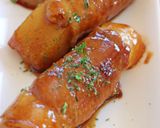10分で完成！照り焼き味♪お餅の豚肉巻き作り方8写真