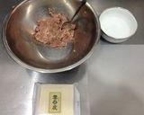 ワンタンスープ用の豚挽肉ヒラヒラワンタン作り方1写真
